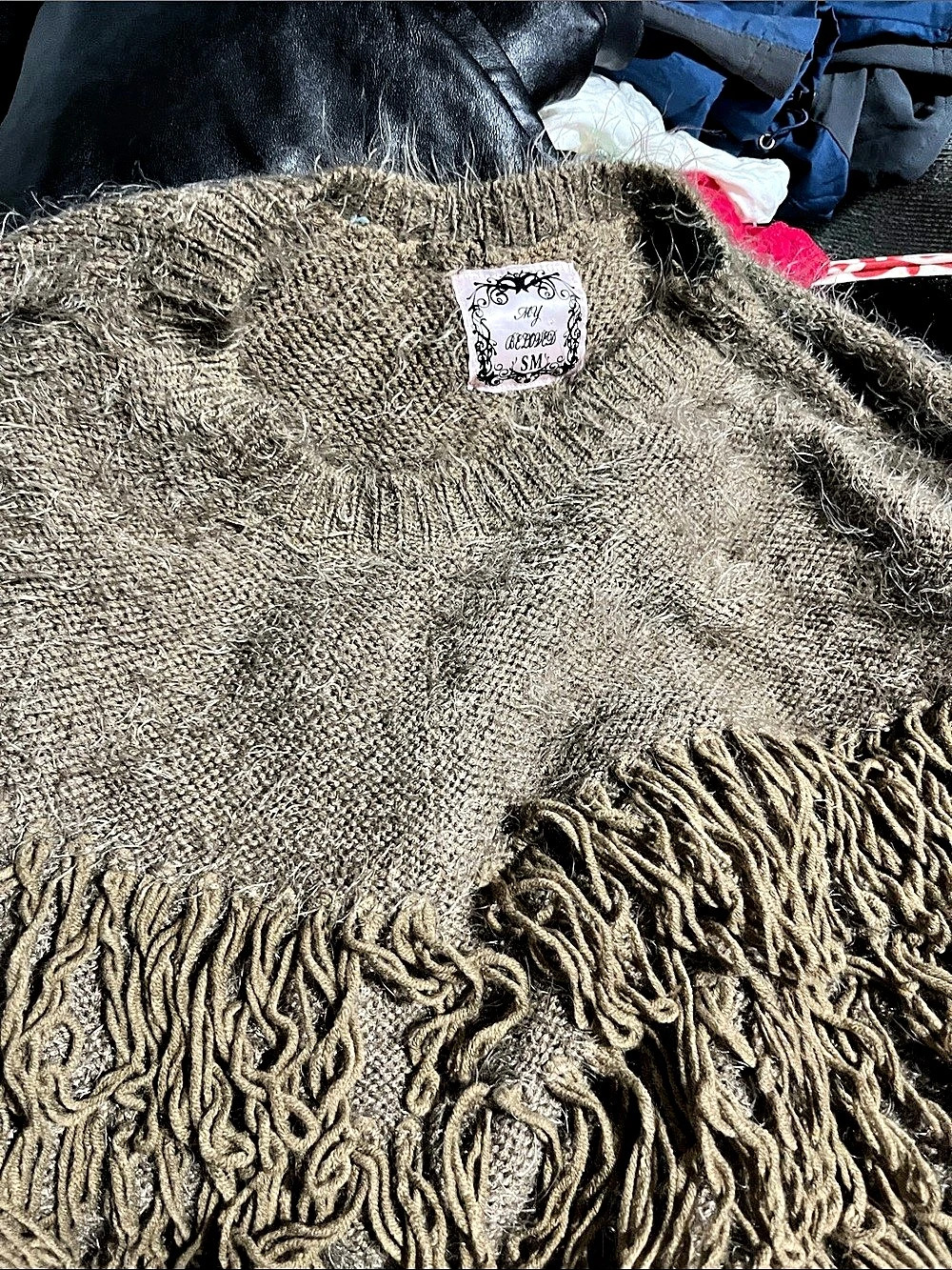 My beloved Brown Fringed cardigan